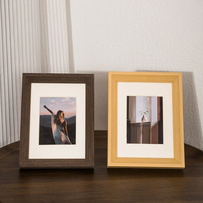 Rustikaler Holz-Fotoanzeigerrahmen für Zuhause
