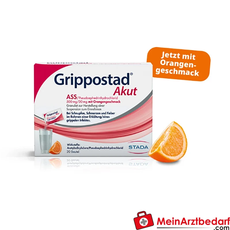 Stada Grippostad Akut Granulat Orange 20 Stück gegen Schnupfen
