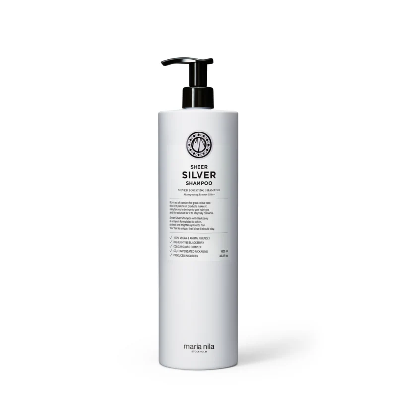 Maria Nila Sheer Silver Shampoo 1000ml mit Pumpe