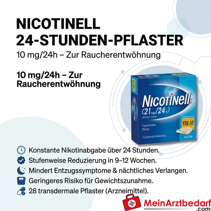 Nicotinell GSK transdermales Pflaster 10 mg/24 h, 28 Stück