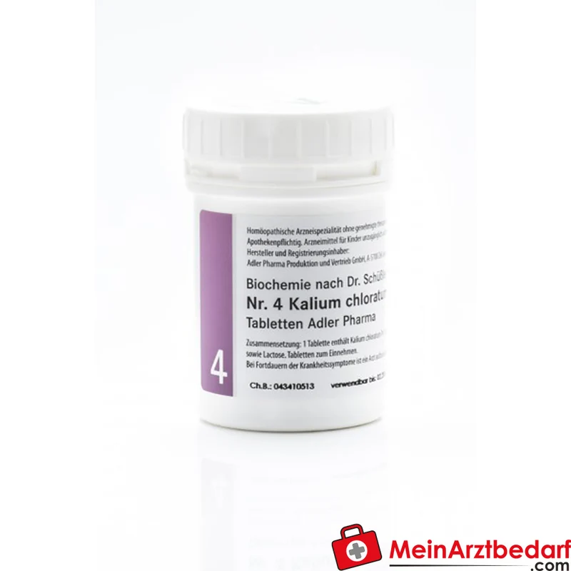Adler Pharma Schüßler Salz Nr. 4 Kalium chloratum D6 Tabletten 100 g