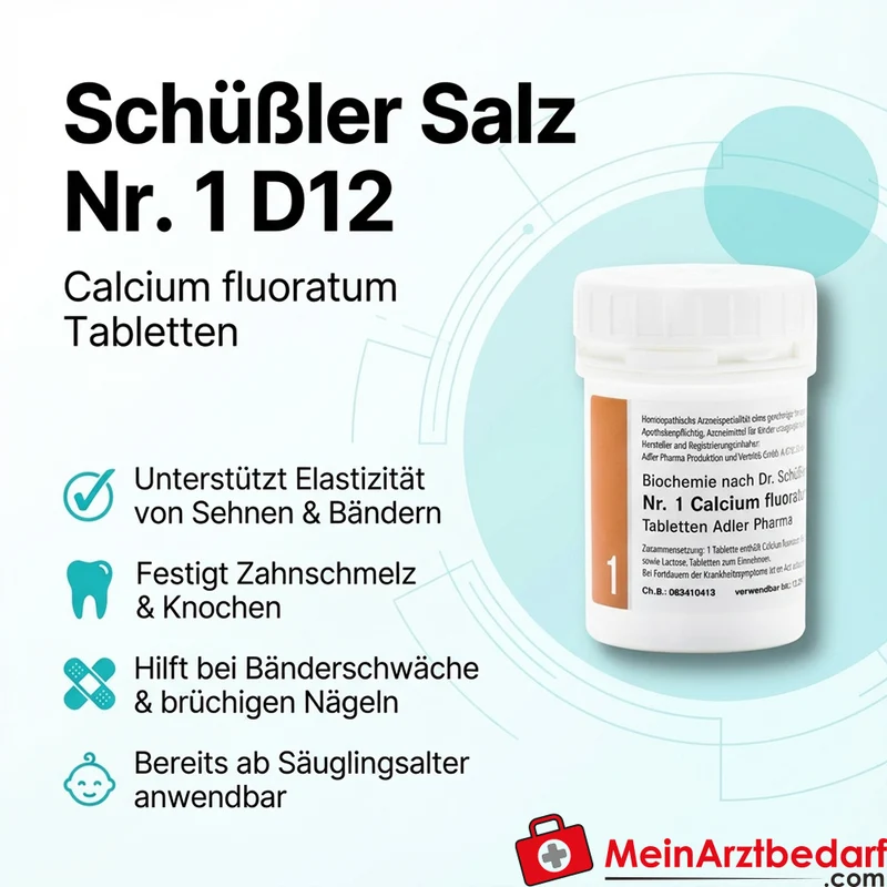 Adler Pharma Schüßler Salz Nr. 1 D12 Calcium fluoratum Tabletten 250g