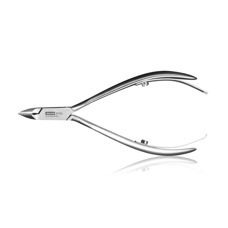 Baehr ECO Hautzange mattiert, flach, 10 cm