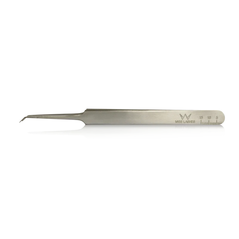 MISS LASHES Pinzette silber mini L - 4mm