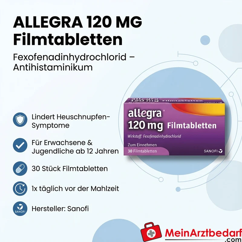 Sanofi Allegra Filmtabletten 120 mg Fexofenadin 30 Stück