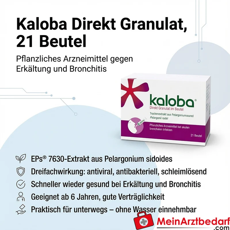 Kaloba Direkt Granulat 21 Beutel – Erkältung & Bronchitis, ab 6 Jahren