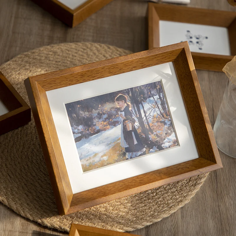 Eleganter Holzfoto-Rahmen für Wohnkultur