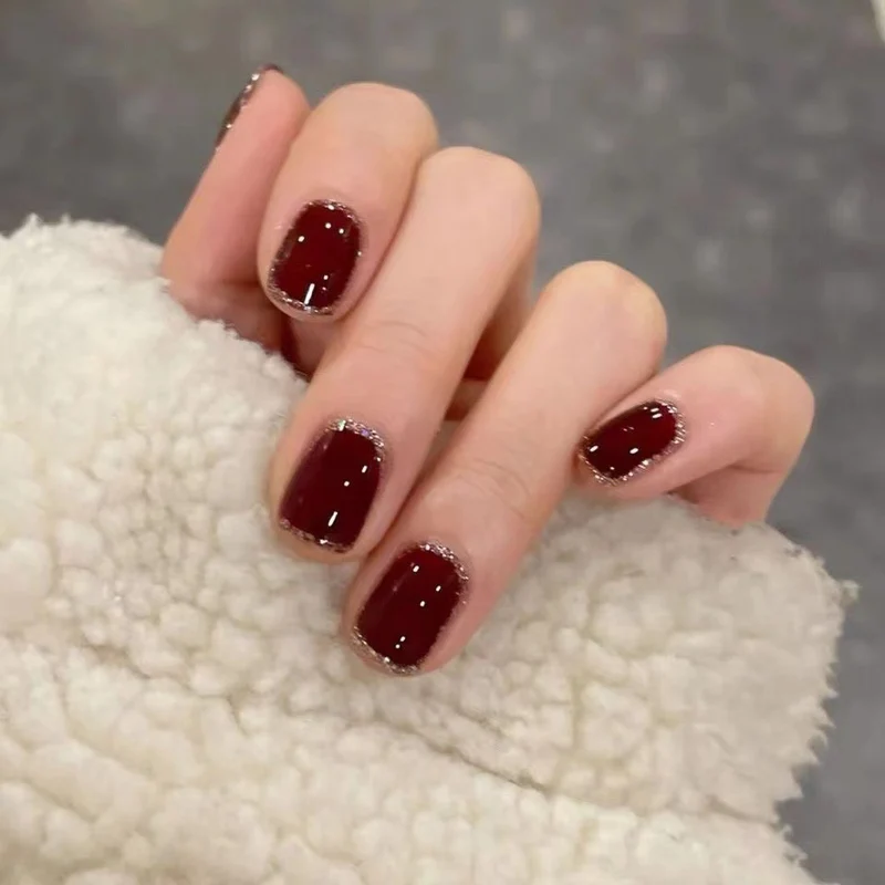 Trendy Glossy Press-On Nagelset