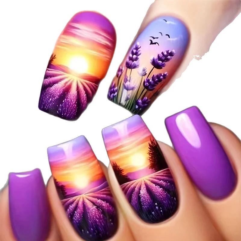 Künstlerische Landschaft Nagelkunst