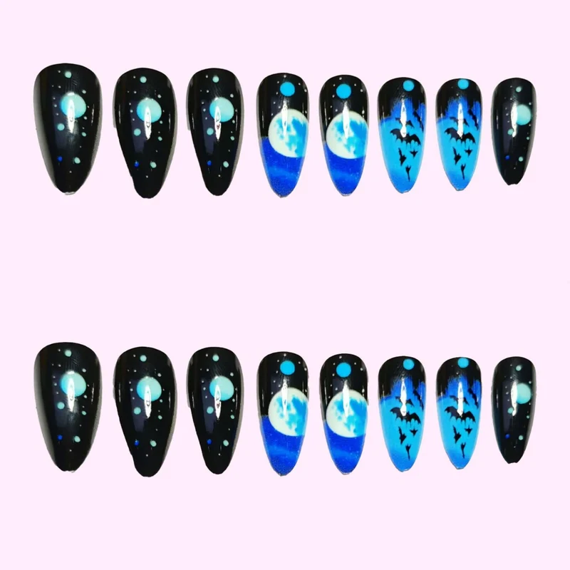 Künstlerische Halloween-Themen-Nageltipps