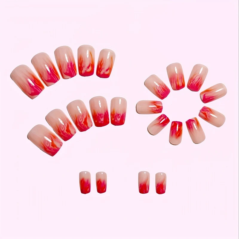 Künstlerisches Farbverlauf-Nageldesign