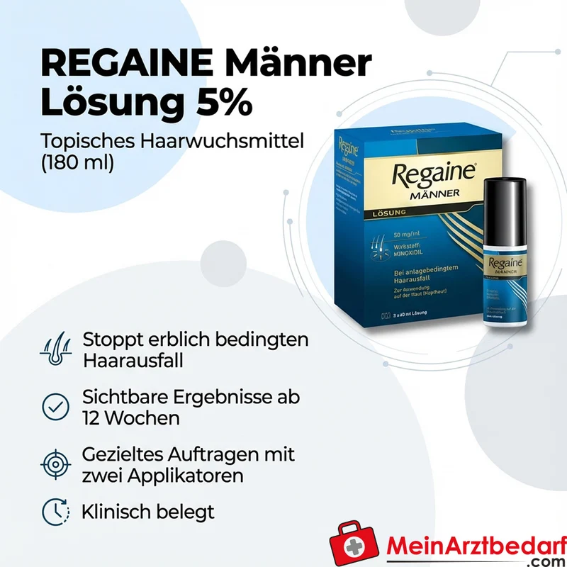 REGAINE Männer Lösung 5% 180 ml Topisches Haarwuchsmittel