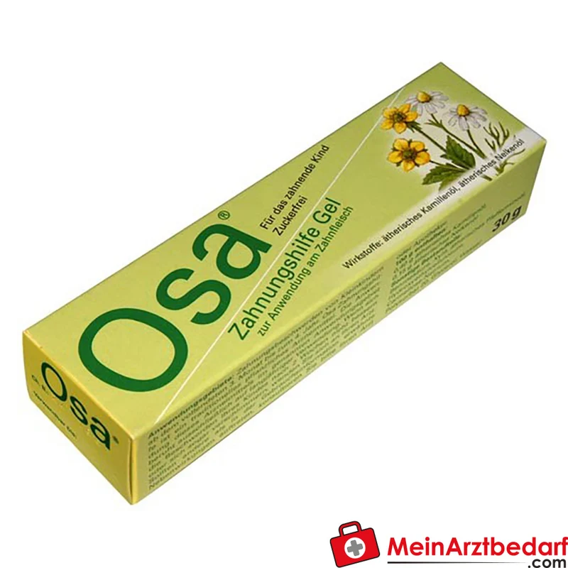 Osanit Zahnungsgel 30 g pflanzlich mit Kamille & Nelke für Babys ab 3 Monate