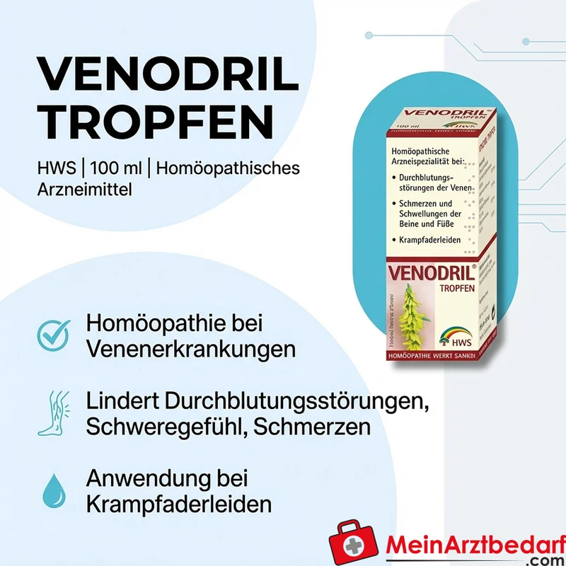 HWS Venodril Tropfen 100 ml - Homöopathie bei Venenerkrankungen