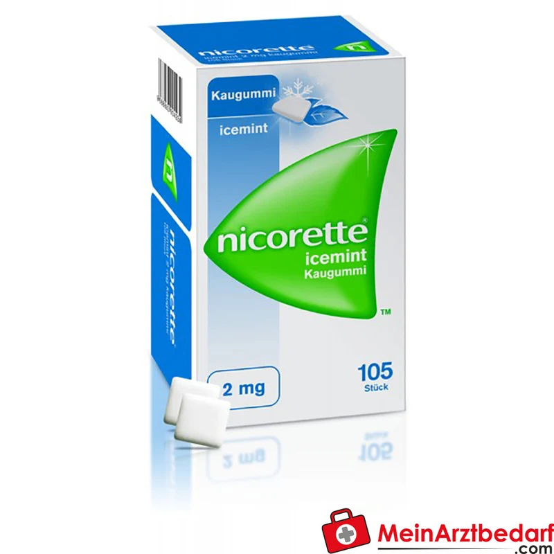 Nicorette Kaugummi Icemint 2 mg Nikotinersatz 30 Stück