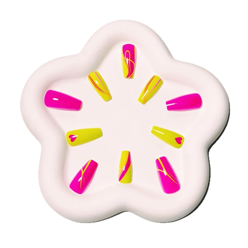 Neon Künstlerisches Nageldesign