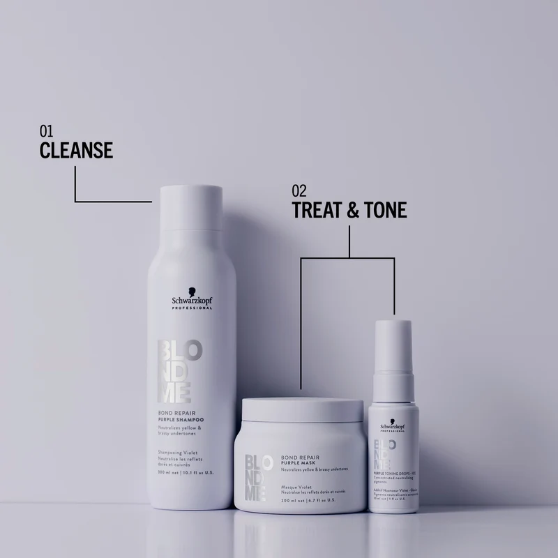 Schwarzkopf Professional BlondMe Bond Repair Lila Maske