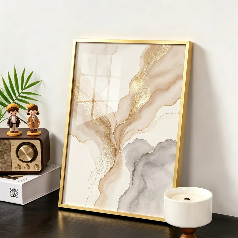 Eleganter Abstract Art Rahmen Druck für Zuhause