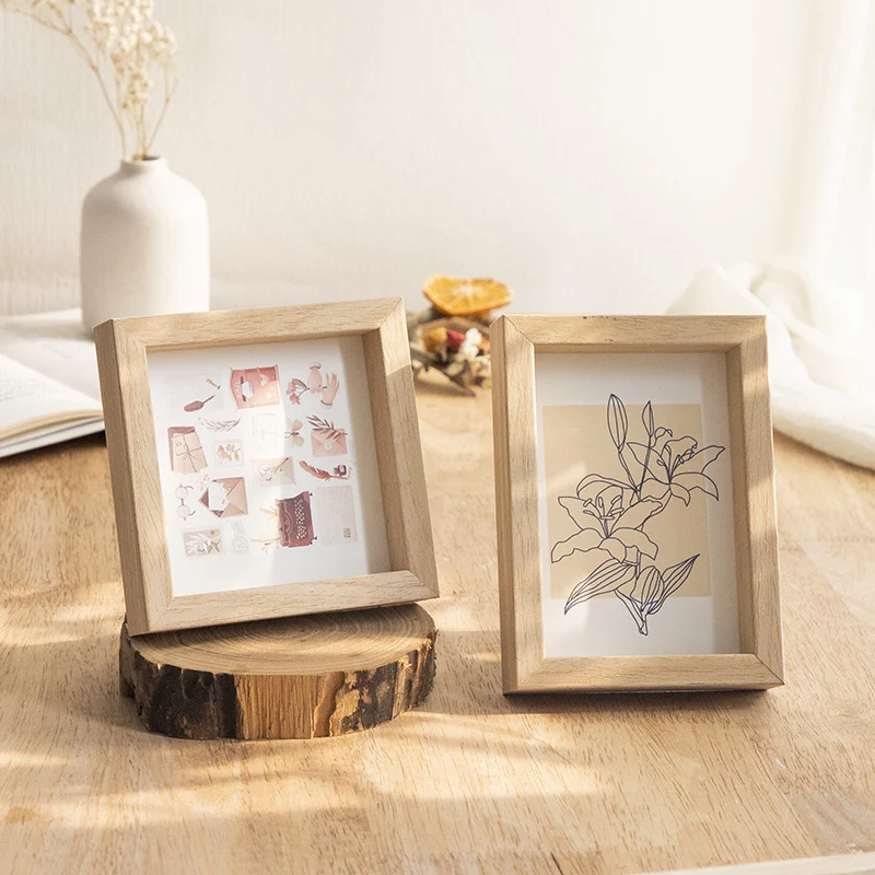 Dekorativer Holzrahmen für die Home-Display