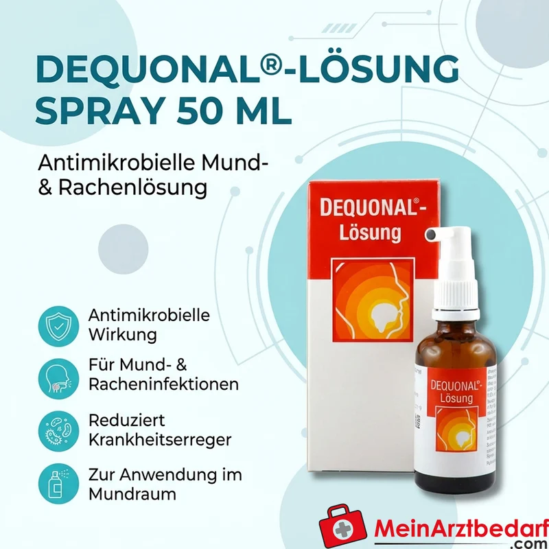 ERWO Pharma Dequonal Spraylösung 50 ml, antimikrobiell, Mund und Rachen