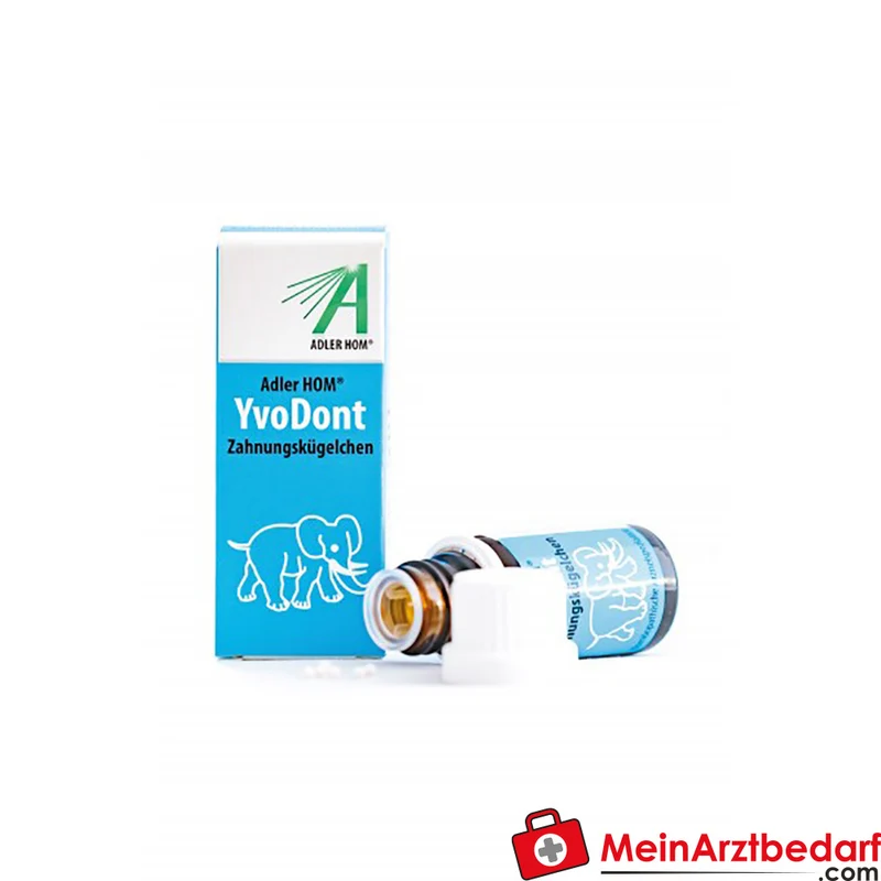 Adler Pharma YvoDont Streukügelchen 10 g Homöopathisches Zahnungsmittel für Kinder 4 Monate–6 Jahre