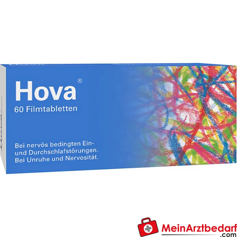 GSK-Gebro Hova Tabl. 60 Stk. Baldrian & Hopfen, pflanzlich beruhigend