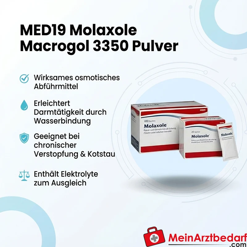 MED19 Molaxole Macrogol 3350 Pulver 100 Beutel Abführmittel