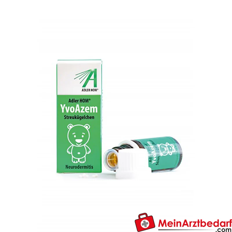 Adler YvoAzem Streukügeln 10 g homöopath. Mittel bei Neurodermitis