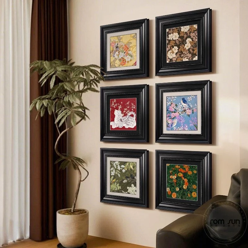 Dekorativer Floral Artwork Rahmen für das Zuhause