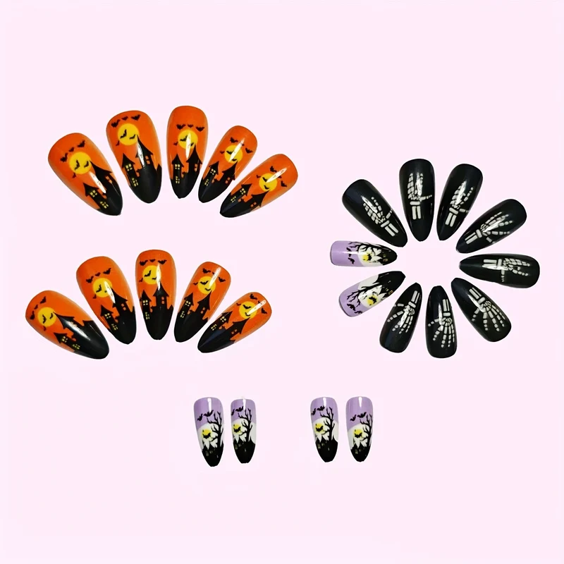 Halloween-Themen-Party-Nagelkunst