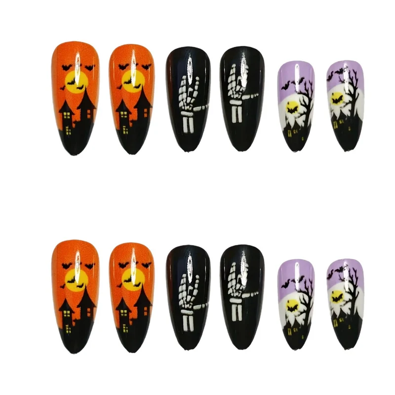 Halloween-Themen-Party-Nagelkunst