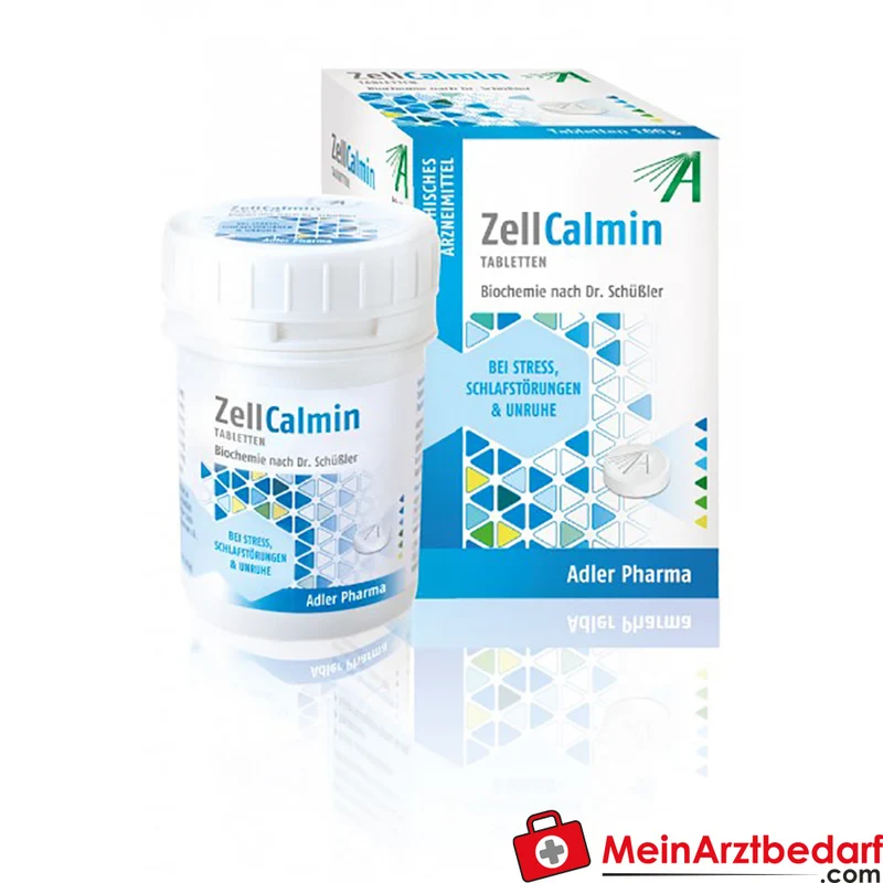 Adler Pharma Schüßler Calmin Tabletten 100 g, Schüßler Komplexmittel bei Stress, Schlafstörungen und Unruhe
