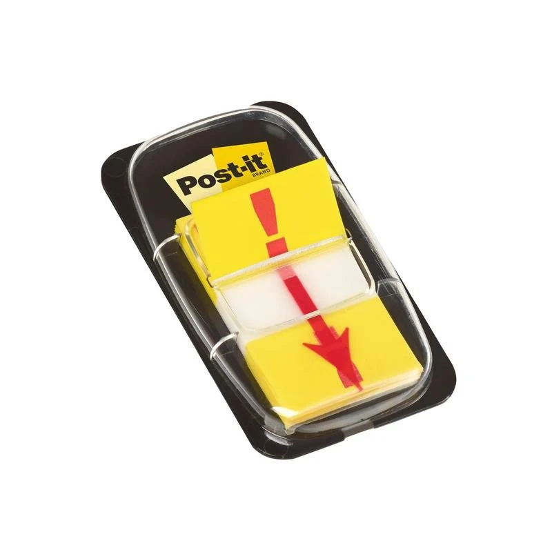 Post-it® Index Haftstreifen, Standard, Gelb, 25,4 mm x 43,2 mm, 50 Haftstreifen/Spender