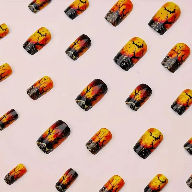 Halloween-Themen Künstlerische Nagelkunst