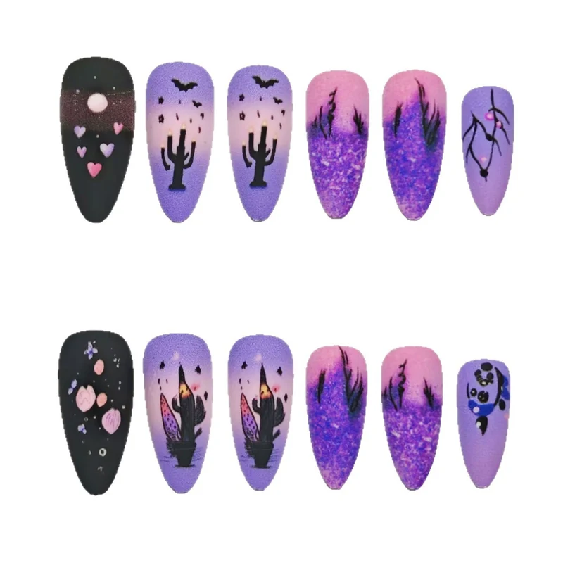 Gothic Desert Szene Nagelkunst Set