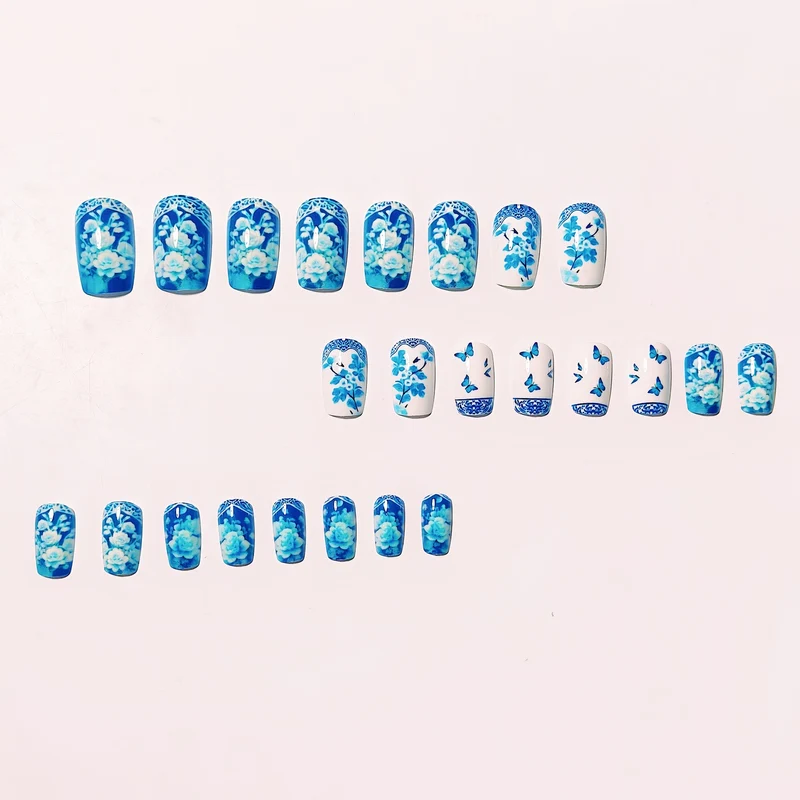Floral Schmetterling Nail Art Set