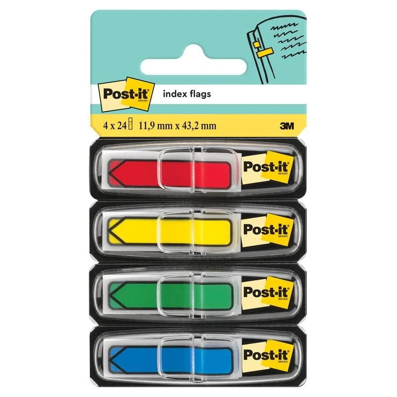 Post-it® Index Pfeile, 11,9 mm x 43,2 mm, 24 Haftstreifen/Spender