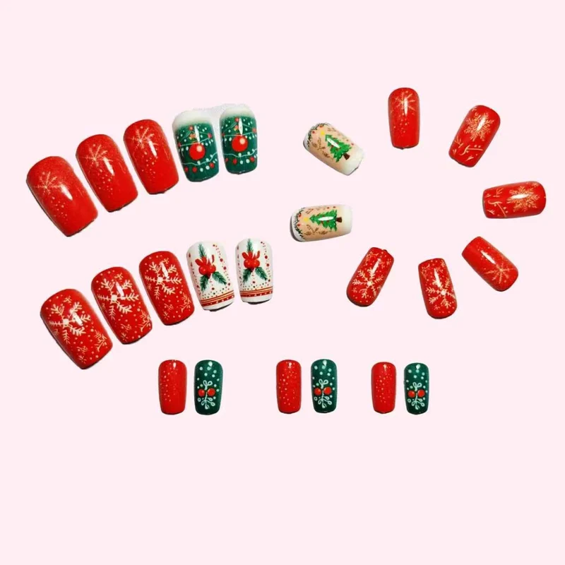 Festliches Feiertags-Nagelkunstset