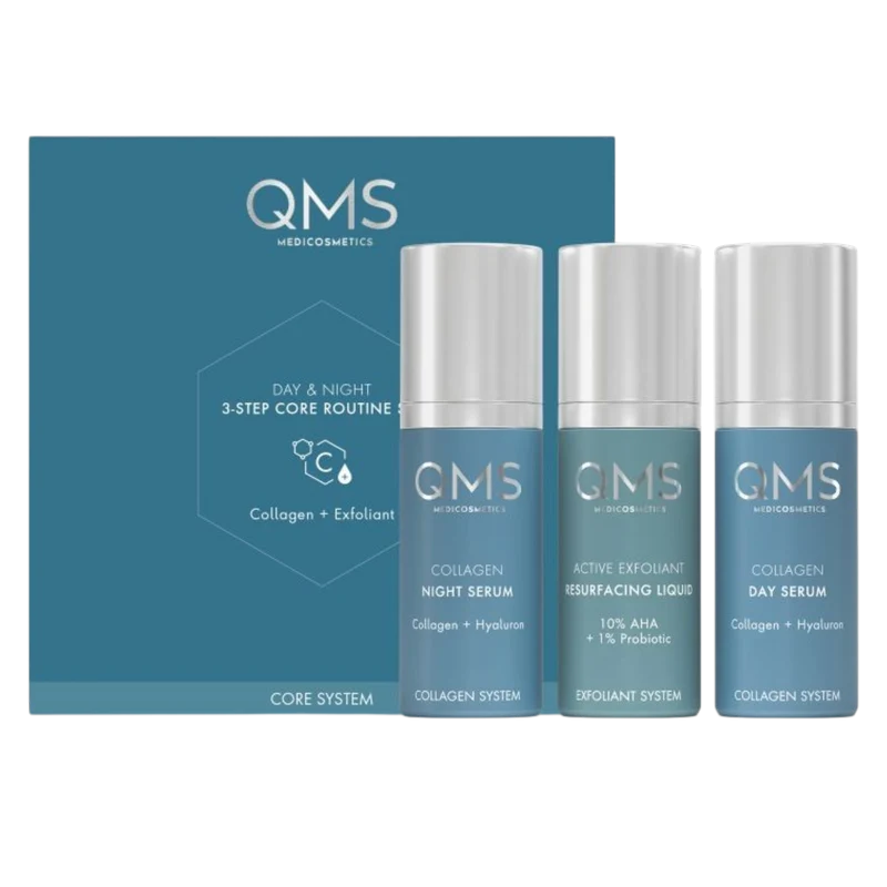 QMS Day & Night 3-Step Core Routine Set Strong 3 x 30 ml