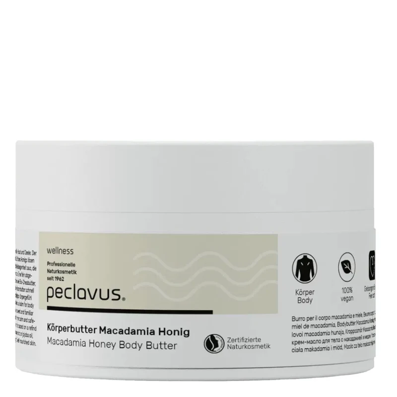 peclavus Körperbutter Macadamia Honig 250ml