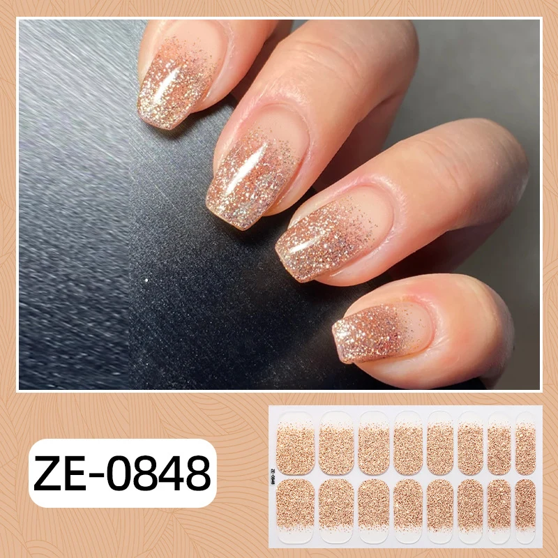 Glamorous Glitter Ombre Nagelwickel