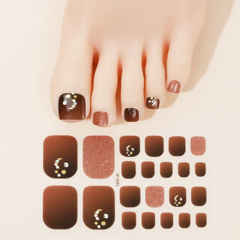 Glamouröse Gel-Nagelkunst-Wickel