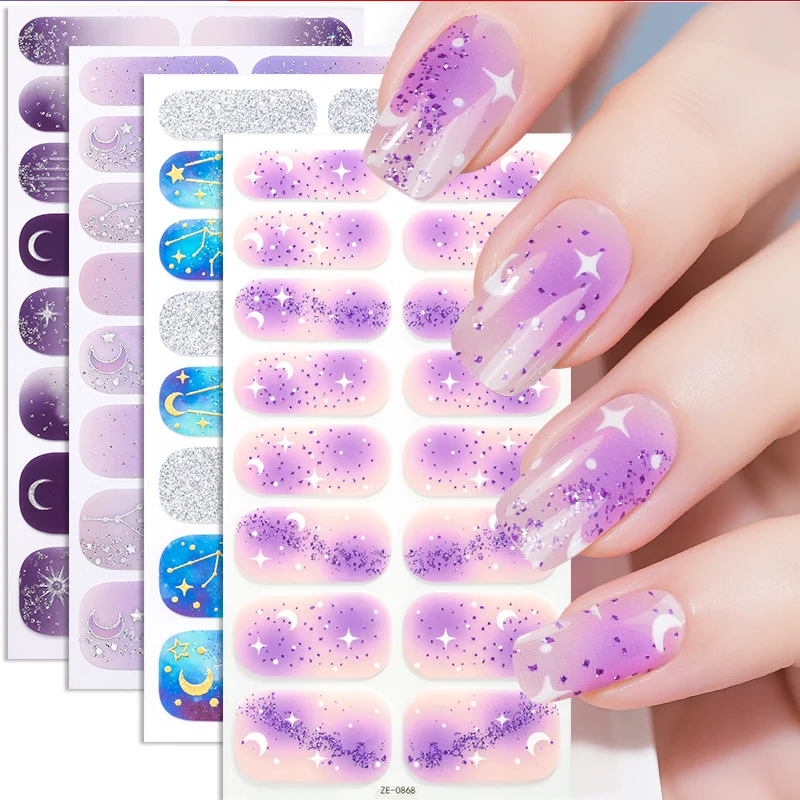 Sternen Ombre Nagel Wraps