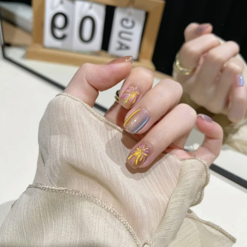 Künstlerisches Design Press-On Nagel Set