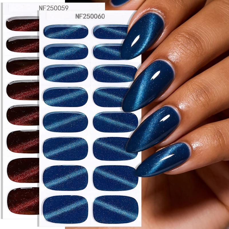Glänzende Glossy Nail Wraps