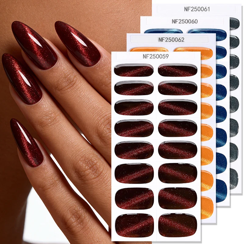 Glänzende Glossy Nail Wraps