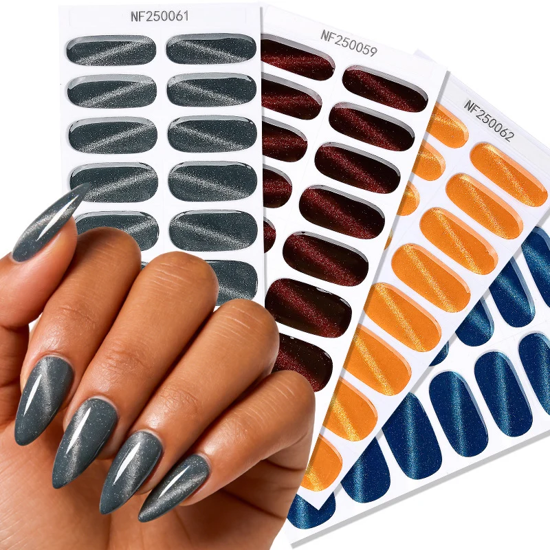 Glänzende Glossy Nail Wraps