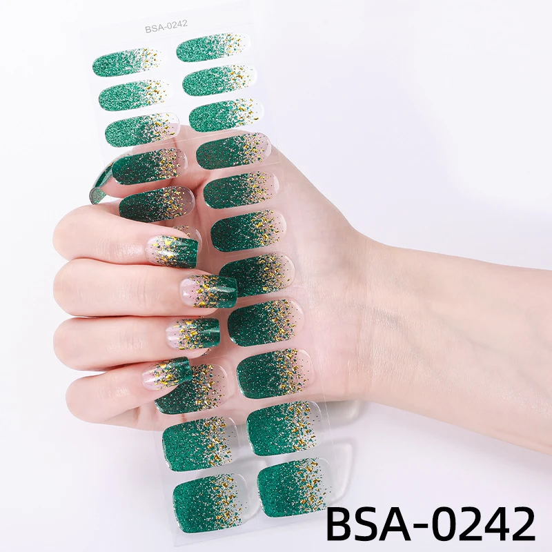Funkelnde Glitzer-Nagelwraps
