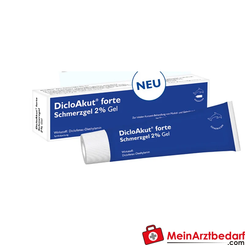 Genericon DicloAkut forte Schmerzgel 2% (Diclofenac) 50 g gegen Muskel- und Gelenkschmerzen