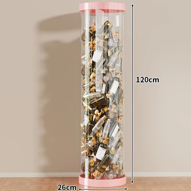 Hohe klare acryl vertikale Display-Zylinder für Mini-Parfüm- & Probeflaschen-Sammlung
